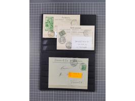 RASIERKLINGEN-STEMPEL: Umfangreiche Sammlung, sauber nach Orten Aarau bis Zürich zusammengetragen, dabei über 220 Briefe und 