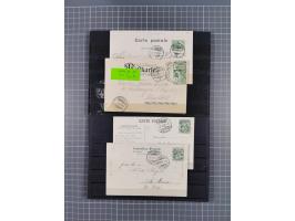 RASIERKLINGEN-STEMPEL: Umfangreiche Sammlung, sauber nach Orten Aarau bis Zürich zusammengetragen, dabei über 220 Briefe und 