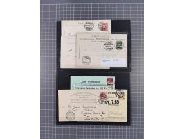 RASIERKLINGEN-STEMPEL: Umfangreiche Sammlung, sauber nach Orten Aarau bis Zürich zusammengetragen, dabei über 220 Briefe und 