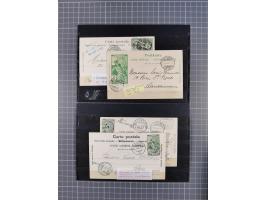 RASIERKLINGEN-STEMPEL: Umfangreiche Sammlung, sauber nach Orten Aarau bis Zürich zusammengetragen, dabei über 220 Briefe und 