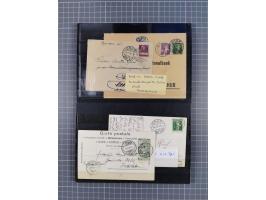 RASIERKLINGEN-STEMPEL: Umfangreiche Sammlung, sauber nach Orten Aarau bis Zürich zusammengetragen, dabei über 220 Briefe und 