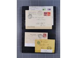 RASIERKLINGEN-STEMPEL: Umfangreiche Sammlung, sauber nach Orten Aarau bis Zürich zusammengetragen, dabei über 220 Briefe und 