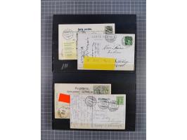 RASIERKLINGEN-STEMPEL: Umfangreiche Sammlung, sauber nach Orten Aarau bis Zürich zusammengetragen, dabei über 220 Briefe und 