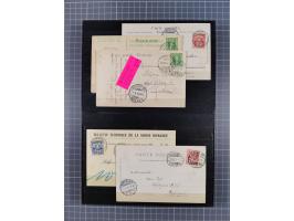 RASIERKLINGEN-STEMPEL: Umfangreiche Sammlung, sauber nach Orten Aarau bis Zürich zusammengetragen, dabei über 220 Briefe und 