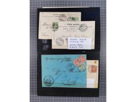 RASIERKLINGEN-STEMPEL: Umfangreiche Sammlung, sauber nach Orten Aarau bis Zürich zusammengetragen, dabei über 220 Briefe und 