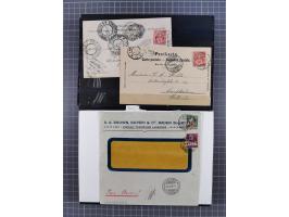 RASIERKLINGEN-STEMPEL: Umfangreiche Sammlung, sauber nach Orten Aarau bis Zürich zusammengetragen, dabei über 220 Briefe und 