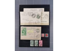 RASIERKLINGEN-STEMPEL: Umfangreiche Sammlung, sauber nach Orten Aarau bis Zürich zusammengetragen, dabei über 220 Briefe und 