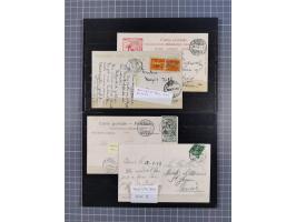 RASIERKLINGEN-STEMPEL: Umfangreiche Sammlung, sauber nach Orten Aarau bis Zürich zusammengetragen, dabei über 220 Briefe und 