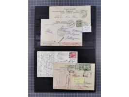 RASIERKLINGEN-STEMPEL: Umfangreiche Sammlung, sauber nach Orten Aarau bis Zürich zusammengetragen, dabei über 220 Briefe und 