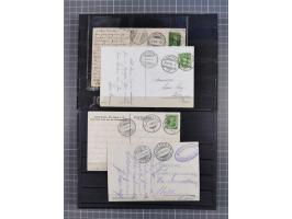 RASIERKLINGEN-STEMPEL: Umfangreiche Sammlung, sauber nach Orten Aarau bis Zürich zusammengetragen, dabei über 220 Briefe und 