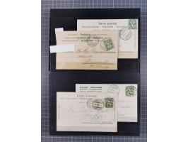 RASIERKLINGEN-STEMPEL: Umfangreiche Sammlung, sauber nach Orten Aarau bis Zürich zusammengetragen, dabei über 220 Briefe und 