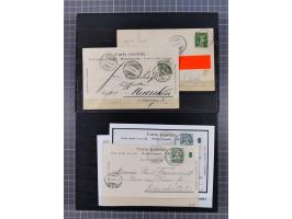 RASIERKLINGEN-STEMPEL: Umfangreiche Sammlung, sauber nach Orten Aarau bis Zürich zusammengetragen, dabei über 220 Briefe und 