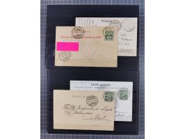 RASIERKLINGEN-STEMPEL: Umfangreiche Sammlung, sauber nach Orten Aarau bis Zürich zusammengetragen, dabei über 220 Briefe und 