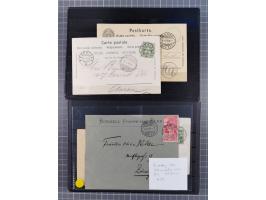 RASIERKLINGEN-STEMPEL: Umfangreiche Sammlung, sauber nach Orten Aarau bis Zürich zusammengetragen, dabei über 220 Briefe und 