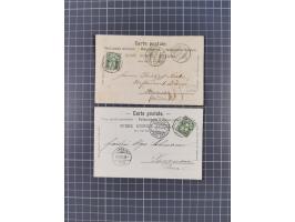 RASIERKLINGEN-STEMPEL: Umfangreiche Sammlung, sauber nach Orten Aarau bis Zürich zusammengetragen, dabei über 220 Briefe und 