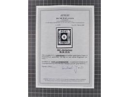 1945, Ziffer 6 Pfg. grünlichschwarz, postfrisch, tadellos, Unsigniert, Fotoattest Dr. Jasch BPP (2026)