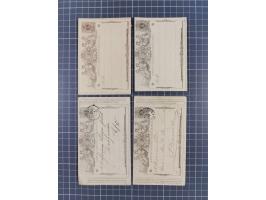 1854/1900, 10 covers, 9 postal stationerys and 7 piece with imperf stamps and pairs, including Ninove 271, four PD covers 186