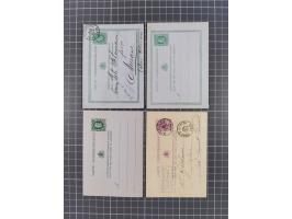 1854/1900, 10 covers, 9 postal stationerys and 7 piece with imperf stamps and pairs, including Ninove 271, four PD covers 186