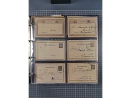 Berlin-Berliner Packetfahrt-Gesellschaft: 1886/1902, interessante Sammlung “Ganzsachenkarten und Streifbänder” mit ca.290 ung