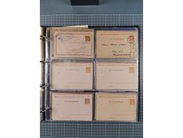 Berlin-Berliner Packetfahrt-Gesellschaft: 1886/1902, interessante Sammlung “Ganzsachenkarten und Streifbänder” mit ca.290 ung