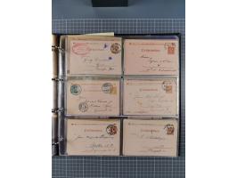 Berlin-Berliner Packetfahrt-Gesellschaft: 1886/1902, interessante Sammlung “Ganzsachenkarten und Streifbänder” mit ca.290 ung