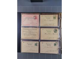 Berlin-Berliner Packetfahrt-Gesellschaft: 1886/1902, interessante Sammlung “Ganzsachenkarten und Streifbänder” mit ca.290 ung