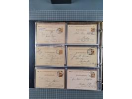 Berlin-Berliner Packetfahrt-Gesellschaft: 1886/1902, interessante Sammlung “Ganzsachenkarten und Streifbänder” mit ca.290 ung