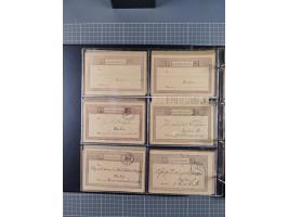 Berlin-Berliner Packetfahrt-Gesellschaft: 1886/1902, interessante Sammlung “Ganzsachenkarten und Streifbänder” mit ca.290 ung