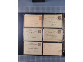 Berlin-Berliner Packetfahrt-Gesellschaft: 1886/1902, interessante Sammlung “Ganzsachenkarten und Streifbänder” mit ca.290 ung