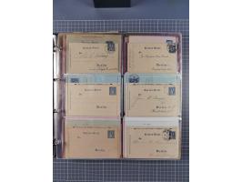 Berlin-Berliner Packetfahrt Gesellschaft: 1886/1900, umfangreiche Sammlung “Ganzsachen-Kartenbriefe und Umschläge” mit ca. &n