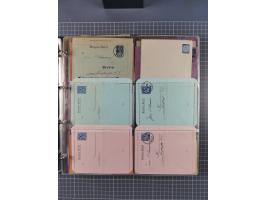 Berlin-Berliner Packetfahrt Gesellschaft: 1886/1900, umfangreiche Sammlung “Ganzsachen-Kartenbriefe und Umschläge” mit ca. &n