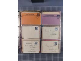 Berlin-Berliner Packetfahrt Gesellschaft: 1886/1900, umfangreiche Sammlung “Ganzsachen-Kartenbriefe und Umschläge” mit ca. &n