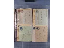 Berlin-Berliner Packetfahrt Gesellschaft: 1886/1900, umfangreiche Sammlung “Ganzsachen-Kartenbriefe und Umschläge” mit ca. &n
