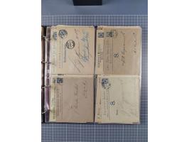 Berlin-Berliner Packetfahrt Gesellschaft: 1886/1900, umfangreiche Sammlung “Ganzsachen-Kartenbriefe und Umschläge” mit ca. &n