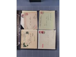 Berlin-Berliner Packetfahrt Gesellschaft: 1886/1900, umfangreiche Sammlung “Ganzsachen-Kartenbriefe und Umschläge” mit ca. &n