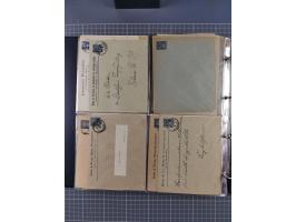 Berlin-Berliner Packetfahrt Gesellschaft: 1886/1900, umfangreiche Sammlung “Ganzsachen-Kartenbriefe und Umschläge” mit ca. &n