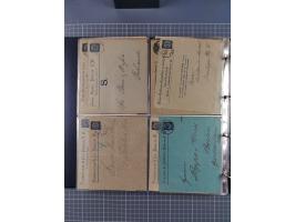 Berlin-Berliner Packetfahrt Gesellschaft: 1886/1900, umfangreiche Sammlung “Ganzsachen-Kartenbriefe und Umschläge” mit ca. &n