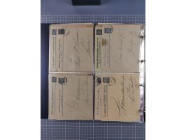 Berlin-Berliner Packetfahrt Gesellschaft: 1886/1900, umfangreiche Sammlung “Ganzsachen-Kartenbriefe und Umschläge” mit ca. &n