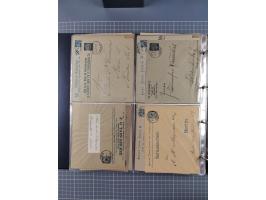 Berlin-Berliner Packetfahrt Gesellschaft: 1886/1900, umfangreiche Sammlung “Ganzsachen-Kartenbriefe und Umschläge” mit ca. &n