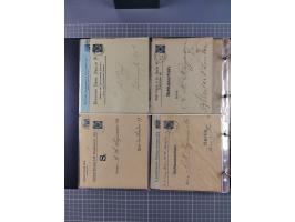 Berlin-Berliner Packetfahrt Gesellschaft: 1886/1900, umfangreiche Sammlung “Ganzsachen-Kartenbriefe und Umschläge” mit ca. &n