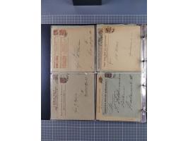 Berlin-Berliner Packetfahrt Gesellschaft: 1886/1900, umfangreiche Sammlung “Ganzsachen-Kartenbriefe und Umschläge” mit ca. &n