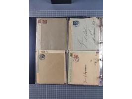 Berlin-Berliner Packetfahrt Gesellschaft: 1886/1900, umfangreiche Sammlung “Ganzsachen-Kartenbriefe und Umschläge” mit ca. &n