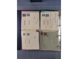 Berlin-Berliner Packetfahrt Gesellschaft: 1886/1900, umfangreiche Sammlung “Ganzsachen-Kartenbriefe und Umschläge” mit ca. &n