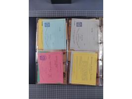 Berlin-Berliner Packetfahrt Gesellschaft: 1886/1900, umfangreiche Sammlung “Ganzsachen-Kartenbriefe und Umschläge” mit ca. &n