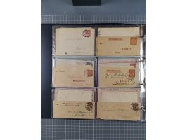 Berlin-Berliner Packetfahrt Gesellschaft: 1886/1900, umfangreiche Sammlung “Ganzsachen-Kartenbriefe und Umschläge” mit ca. &n