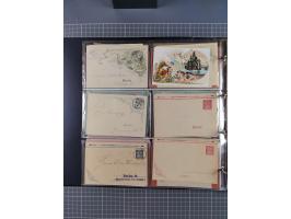 Berlin-Berliner Packetfahrt Gesellschaft: 1886/1900, umfangreiche Sammlung “Ganzsachen-Kartenbriefe und Umschläge” mit ca. &n