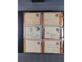 Berlin-Berliner Packetfahrt Gesellschaft: 1886/1900, umfangreiche Sammlung “Ganzsachen-Kartenbriefe und Umschläge” mit ca. &n