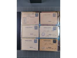 Berlin: 1873/1900, Sammlung diverser Anstalten mit Schwerpunkt bei der “HANSA” und “Berliner Verkehrs-Anstalt” mit ca. 160 Br