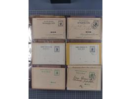 Auerbach bis Zittau: 1886/1900, umfangreiche Sammlung mit über 550 Briefen, Karten sowie ungebrauchten und gebrauchten Ganzsa