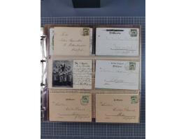 Auerbach bis Zittau: 1886/1900, umfangreiche Sammlung mit über 550 Briefen, Karten sowie ungebrauchten und gebrauchten Ganzsa